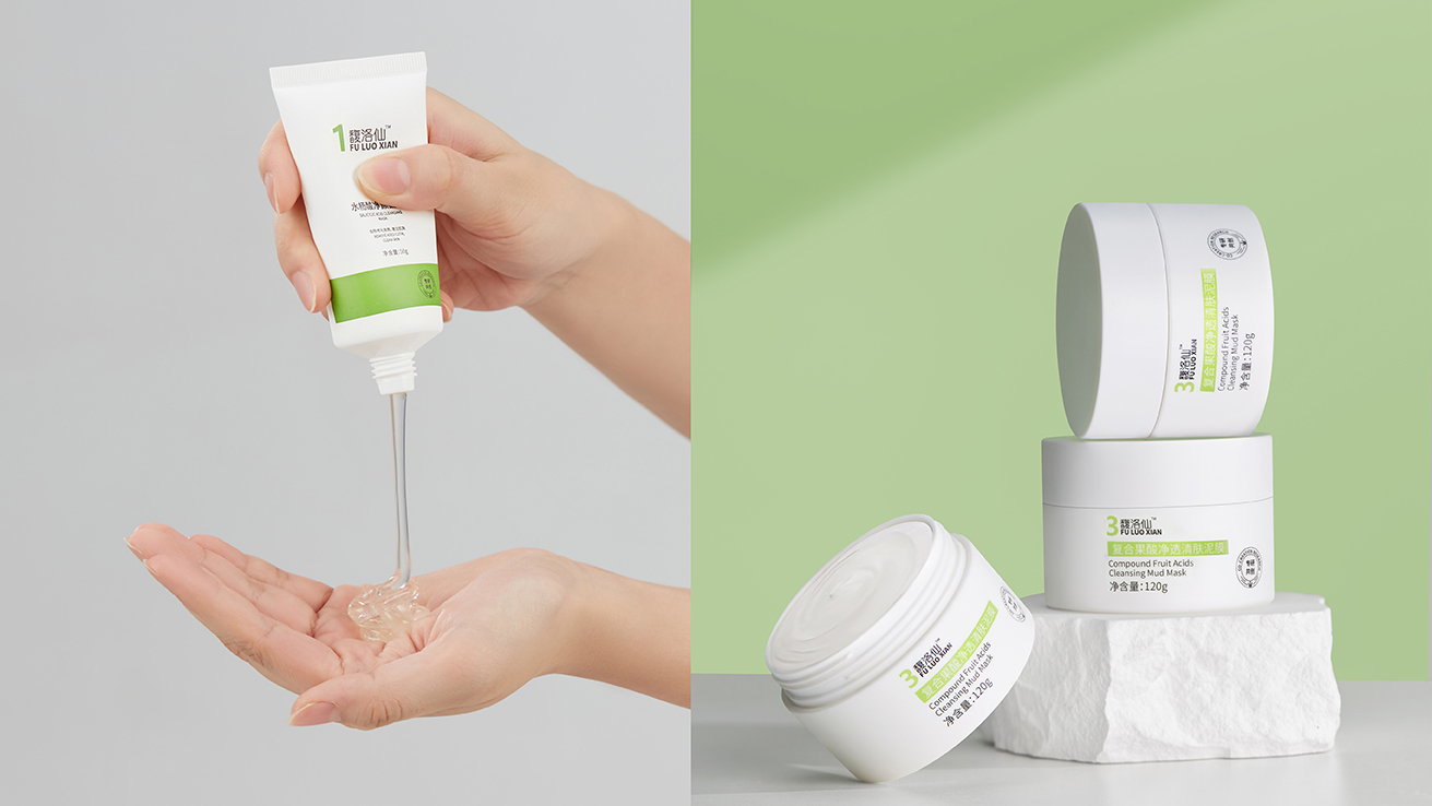 Fuluoxian Essence Face Mask Product Photography